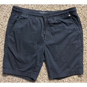 Psycho Bunny Shorts Mens Small Blue 6.5" Elastic Waist Logo Embroidered